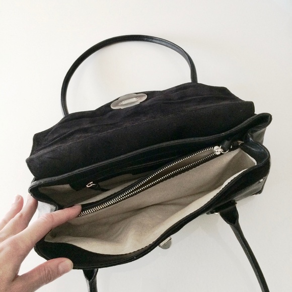 Y2K Black leather and suede Michael Kors handbag - Picture 4 of 4